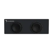10" Dual Slot Vented Passive Subwoofer Enclosure (2Ω) - DESMB10D