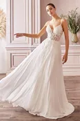Applique Chiffon A-Line Gown TY11