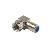 2.5GHz F Male Right Angle to F Female Adapter Pack of 5