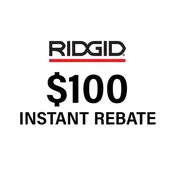 $100 Instant Rebate with Purchase of RIDGID Threading & Pipe Products