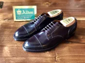 2160 Straight Tip Blucher Color 8 Shell Cordovan — Ealdwine Raleigh