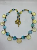 #37 Lemon Quartz and Amazonite Necklace