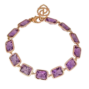 Amethyst Emerald Cut Bracelet