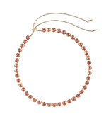Arista Slider Necklace in Apricot