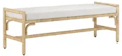Abaca Rope Bench with Graphic Cushion