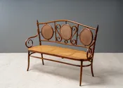 Antique Austrian Bentwood Settee — RESIDE