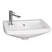 15″ Mirna Wall-Hung Basin (18” W X 14-1/2” D) Left Side