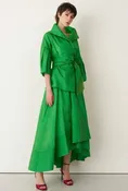BZ5546 Green Balloon Maxi Skirt