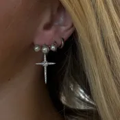 Faustina Cross Earrings