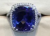 Tanzanite Diamond Ring
