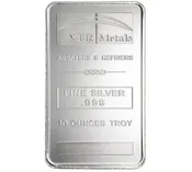10 Ounce .999 Silver Bar, NTR