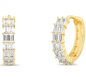 Baguette CZ Hoop