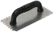 1/4 In. Square & V-notched Trowel With Black Handle, 4 In. X 9 In.