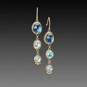 Blue Ombre Drop Earrings