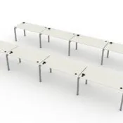 4 Sitting Height Workstations x 2 (30″x 60″)