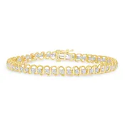 1.05 CT. T.W. Ladies Spiral Effect Diamond Tennis Bracelet