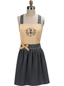 Apron Adult Queen Bee Yellow Honeycomb  Women's R6251
