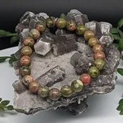 Unakite Bead Bracelets