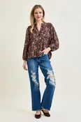 Brett Distressed Dad Jeans
