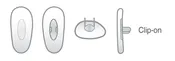 Clear PVC Nose Pads, Ray-Ban Clip-On "Symmetrical" Style, #2230 – #2238
