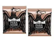 2 PACK Ernie Ball 2076 Paradigm Medium Phosphor Bronze Acoustic Guitar Strings (12-54)