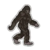 Bigfoot Sticker Classic – Die-Cut Sasquatch Decal for Laptops, Cars, and Water Bottles