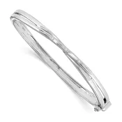 Crossover Diamond Bangle Bracelet