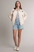 Bird Embroidery Utility Jacket