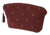 Abeilles Napoleon Red Tapestry Handbag 6×8.5 Inch French Bee Woven Womens Purse