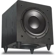 8″ Dual-Drive Powered Sub w/ 200W Amp – Black