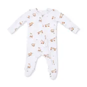 2 Way Zipper Footie-Little Explorer Fox