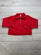 All In Motion Collared Athletic Sweatshirt in Red, Size M