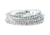 5 Piece Stretch Bracelets - Aurora Borealis