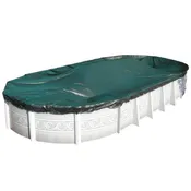 12’x24′ Oval Green/Black Winter Cover