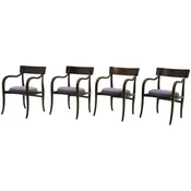 Four Alexandria Chairs by Edward Wormley for Dunbar, Elegant Modern at Its Best — RETRO INFERNO