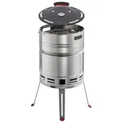 15.5 Inch Stainless Steel Round BBQ Charcoal Grill with Lid