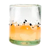 Black & White Pebble Handcrafted Short Tumbler - 12 oz