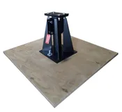 11″ CP SEISMIC PIER ON PLYWOOD