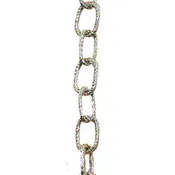 1/2″ Chain Link Garland – Metallic Silver – 9′ pkg.