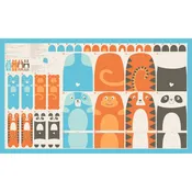 Animal Park Fun Animal Stuffies Panel by Stacy Iest Hsu for Moda Fabrics | Panel 36" x 60" | 20969 11
