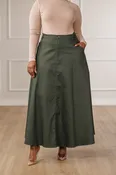 Archer A-Line Maxi Skirt - Forest