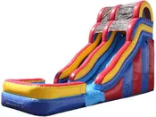 18'H Double Dip Slide Wet n Dry (Red)
