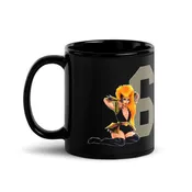 6 (@callher6) 6 Logo Black Glossy Mug