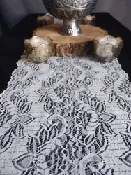 Vintage White Lace Table Runner Rental