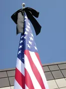 Mourning Streamer — Jon's Flags  & Poles