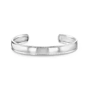 5" Sterling Silver Detailed Edge Cuff Bracelet