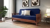 Canby Full Size Wall Hugger™ Warm Cherry Futon Frame