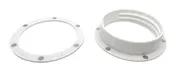 Intulon Magnetic Flange Mount and Magnetic Ring for 6 inch Diameter Tubes | White
