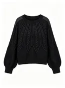 Women’s Long Sleeve Cable Knit Sweater
