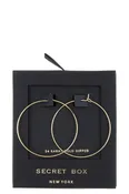14K Gold Dipped Skinny Hoops